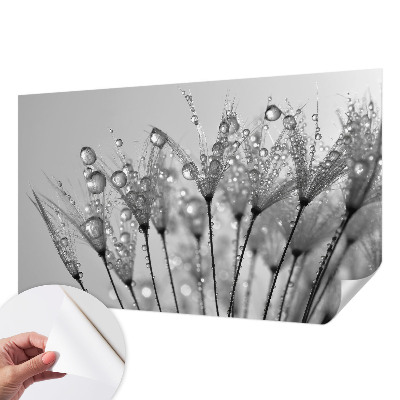 Papel mural con patrón decorativo con acabado que resalta una delicadeza húmeda