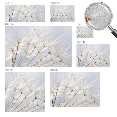 Fotomural decorativo para cabecero de cama diente de león rosado