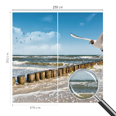 Mural de pared con estampado hermoso Paisaje costero