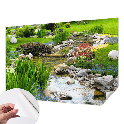 Papel mural texturado decorativo con diseño Jardín idílico