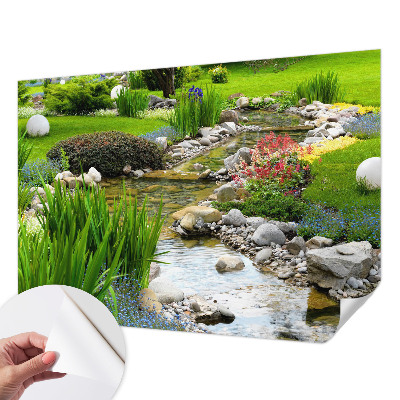 Papel mural texturado decorativo con diseño Jardín idílico