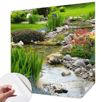 Papel mural texturado decorativo con diseño Jardín idílico