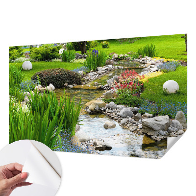 Papel mural texturado decorativo con diseño Jardín idílico