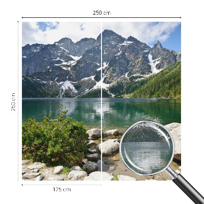 Fotomural decorativo para cabecero de cama lago de montaña