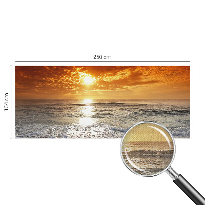 Mural de pared con estampado hermoso olas del océano