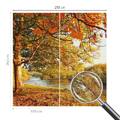 Papel mural texturado decorativo Otoño costero