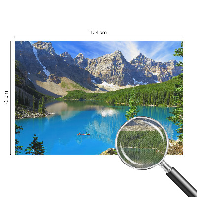 Papel mural con patrón decorativo lago de montaña