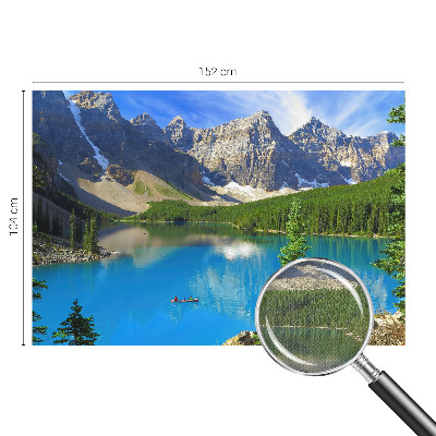 Papel mural con patrón decorativo lago de montaña