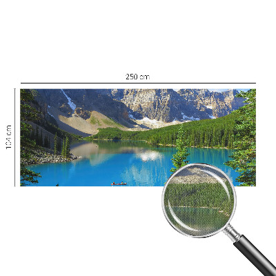 Papel mural con patrón decorativo lago de montaña