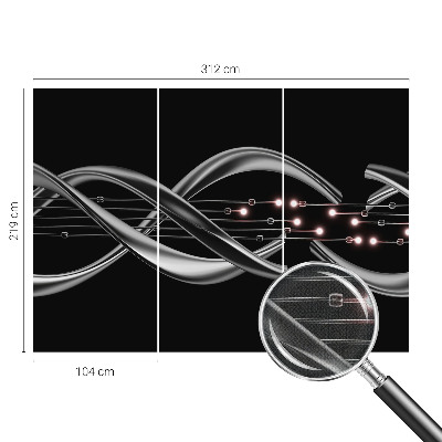 Fotomural decorativo para cabecero de cama Patrón trenzado