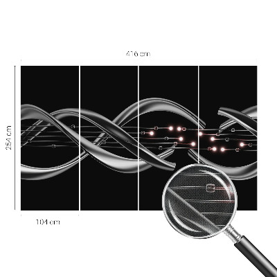 Fotomural decorativo para cabecero de cama Patrón trenzado