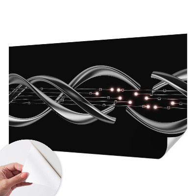 Fotomural decorativo para cabecero de cama con patrón trenzado
