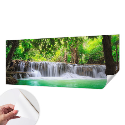 Papel mural texturado decorativo con diseño 'Cascada del bosque'