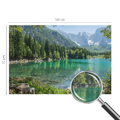 Mural de pared con estampado hermoso Lago verde