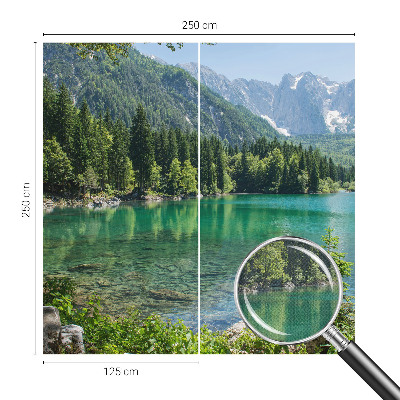 Mural de pared con estampado hermoso Lago verde