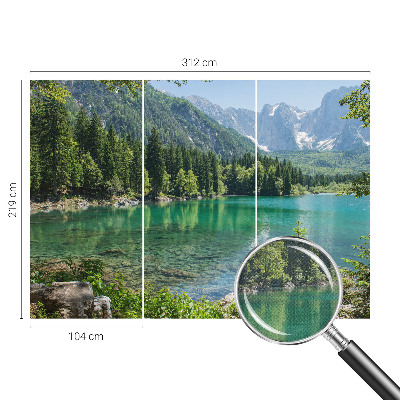 Mural de pared con estampado hermoso Lago verde