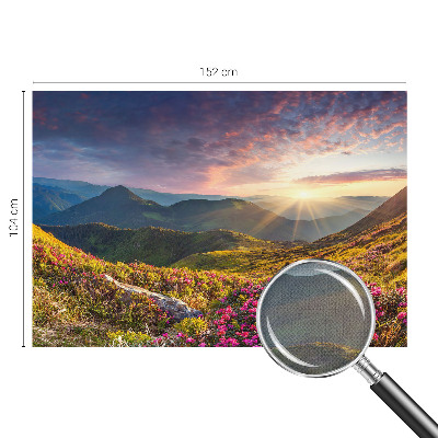 Papel mural con patrón decorativo Panorama de montaña