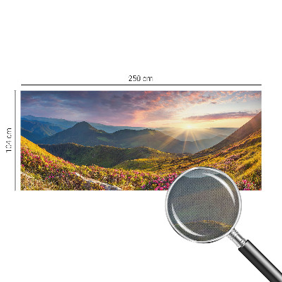 Papel mural con patrón decorativo Panorama de montaña