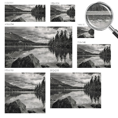 Papel mural texturado decorativo Panorama de montaña