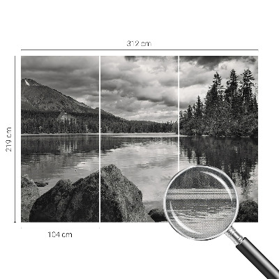 Papel mural texturado decorativo Panorama de montaña