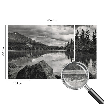 Papel mural texturado decorativo Panorama de montaña