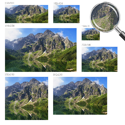 Mural de pared con estampado hermoso Montañas pintorescas