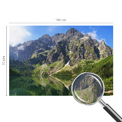 Mural de pared con estampado hermoso Montañas pintorescas