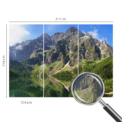 Mural de pared con estampado hermoso Montañas pintorescas