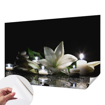Papel mural texturado decorativo con una escena relajante