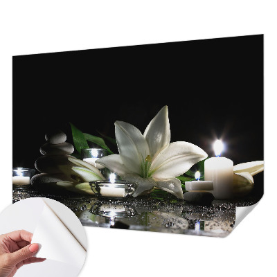 Papel mural texturado decorativo con una escena relajante