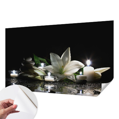 Papel mural texturado decorativo con una escena relajante