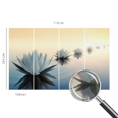 Papel mural con patrón decorativo Vista tranquila