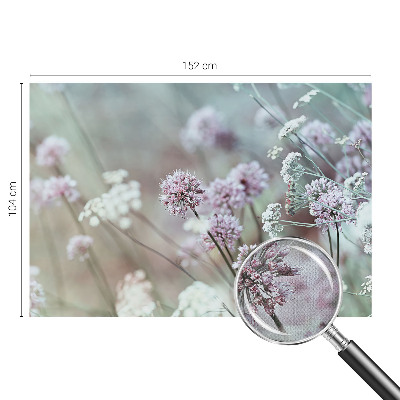 Papel mural texturado decorativo con motivo de flores silvestres