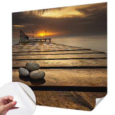 Papel mural con patrón decorativo Atardecer