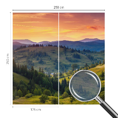 Papel mural texturado decorativo con diseño de paisaje de montaña