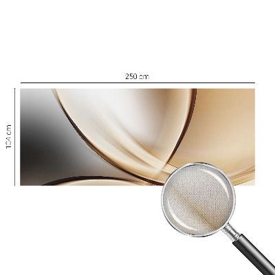 Fotomural decorativo para cabecero de cama Líneas redondeadas