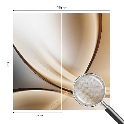 Fotomural decorativo para cabecero de cama Líneas redondeadas