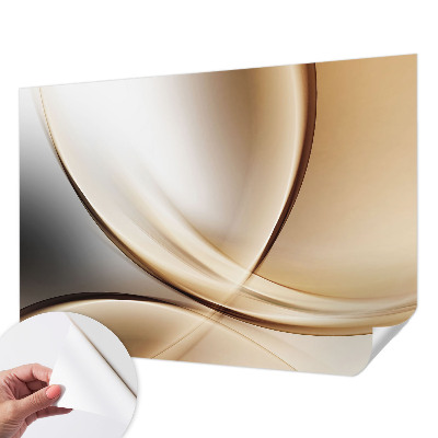 Fotomural decorativo para cabecero de cama con diseño de líneas redondeadas