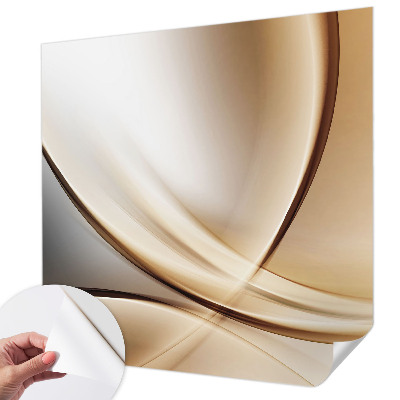 Fotomural decorativo para cabecero de cama con diseño de líneas redondeadas