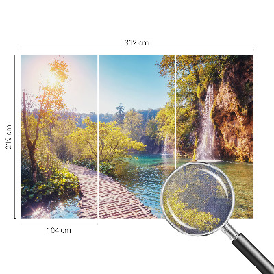 Papel mural con patrón decorativo Paisaje natural