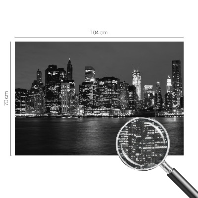 Papel mural con patrón decorativo Metrópolis nocturna