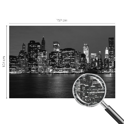 Papel mural con patrón decorativo Metrópolis nocturna