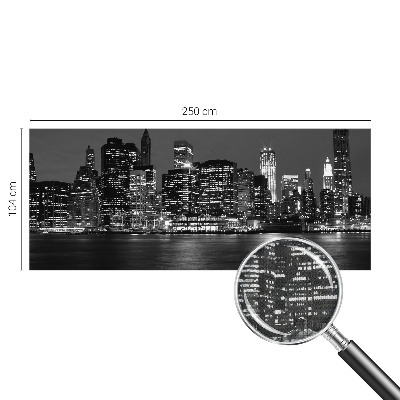 Papel mural con patrón decorativo Metrópolis nocturna