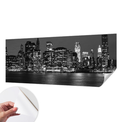 Papel mural con patrón decorativo con diseño Metrópolis nocturna