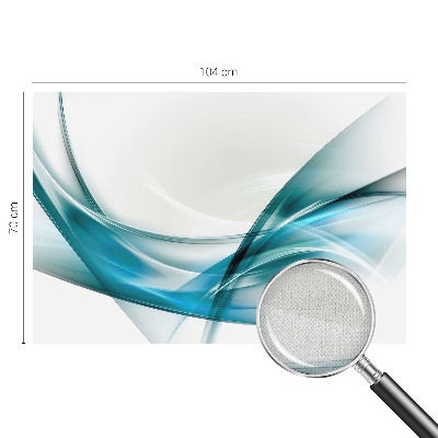 Mural de pared con estampado hermoso olas azules