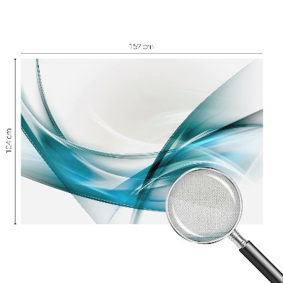 Mural de pared con estampado hermoso olas azules