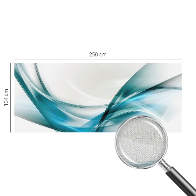 Mural de pared con estampado hermoso olas azules