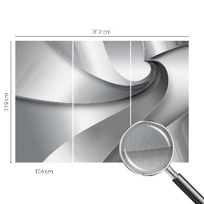 Fotomural decorativo para cabecero de cama espirales geométricas