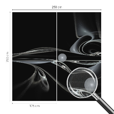 Papel mural con patrón decorativo Líneas de fluidos