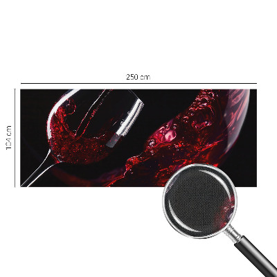 Fotomural decorativo para cabecero de cama Vino tinto